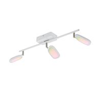 Spot connecté PALOMBARE-C LED 3X5W en matière synthétique blanc 590x80mm