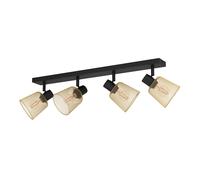 Spot COSLADA E27 4X40W en acier noir 790x80x170mm