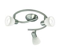Spot DAKAR 1 E14 3X40W en acier nickel mat D295mm