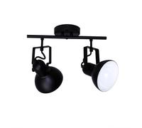 Lutre suspension d'intérieur DALLAS noir au design rétro en métal L:36 cm 2xE14 idéale pour le salon, le couloir et la salle à manger