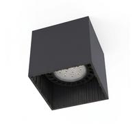 Spot D'Angle Noir B:12,5Cm GU10 Compact Cube Lampe De Plafond À Poser Couloir