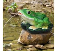 Spot de Fontaine de Jardin, Spot D'étang Grenouille avec Barbes Tube, Sculpture Animal De Jardin Spot D'étang Grenouille pour Jardins Aquatiques, Étangs De Koi, Décoration Piscine (72x70x40cm
