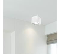 Plafonnier cubique design QUID - aluminium - blanc Blanc