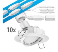 Spot de plafond à LED DEX orientable GU49,14W 450lm blanc chaud chacun, rond