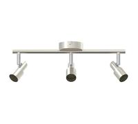 Spot de plafond ajustable - vidaXL - Nickel brossé - 39x10,5x10,5 cm - Acier - Pivotable - Compatible E27
