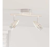 vidaXL Projecteur de plafond 3 voies réglables nickel mat GU10