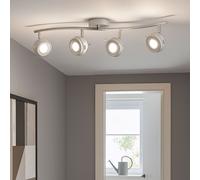 Spot de Plafond Barre de Spots Plafonnier Gris LED Lampe de Salon Mobile L 68 CM