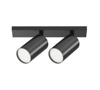 Spot De Plafond Cuisine Réglable Noir 34,4 Cm GU10 Applique Luminaire 2-Flammes