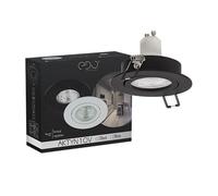 Spot de plafond encastrable - EDO - AKTYN 1 OV - Noir - Aluminium - Orientable - GU10