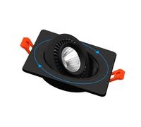 Spot de plafond encastrable réglable à 360° 12 W/18 W Down Lights Plafonnier LED Spot d'éclairage for la maison(Warm White,7W White)