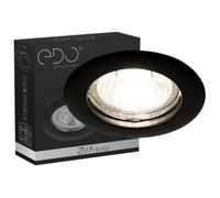 EDO spot encastrable simple ZIVA BLACK spot de plafond noir encastré rond lampe de plafond encastrée en aluminium EDO777308