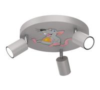 Spot de Plafond Enfants 3-flammig Gris Ø 30cm GU10 Plafonnier Lumières Chambre