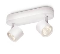Spot De Plafond Led 4.5 W Blanc Chaud Philips 562423116 Blanc Intensité Variable, Pivotable, Inclinable Blanc