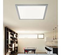 Spot LED plafonnier en saillie panneau argent blanc ALU dimmable L 45 cm salon chambre salle à manger