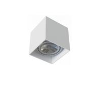 Spot De Plafond Luminaire À Poser Blanc GU10 Petit B: 12 Cm H: 12,5 Cm Aluminium