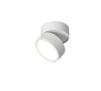 . Spot de Plafond Monté Plafonnier Noir Mat, Spot LED 12W Spot Rond Moderne Réglable Spot de Plafond en Aluminium pour Salon, Cuisine, Couloir