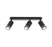 Spot de Plafond Plafonnier 3-flammig 55 CM Long Métal GU10 Réglable Noir