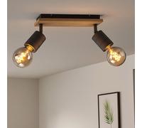 Spot de Plafond Plafonnier Holzleuchte Réglable Luminaire de Salon Lampe Spot