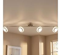 Spot de Plafond Plafonnier Lampe Chrome LED Chambre à Coucher Mobile 80 CM