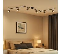 Spot de Plafond Plafonnier Luminaire Sportif Pivotant Lampe de Chambre L 180cm