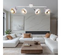 Spot de Plafond Plafonnier Luminaire Sportif Réglable Lampe Salon Chrome 60,5 CM