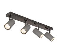 Spot de plafond plafonnier spot lampe de salon réglable gris L 56 cm