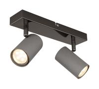 Spot de plafond plafonnier spot lumineux lampe de salon mobile gris L 26 cm