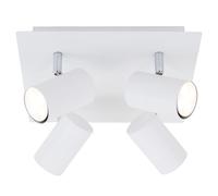 Spot de plafond plafonnier spot pivotant hors 4 x GU10 40 W blanc métal