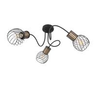 Spot de plafond rétro rond, lampe de projecteur design cage, éclairage de chambre à coucher