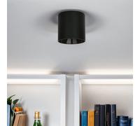 Spot De Plafond Rond Noir GU10 Ø12,7Cm Petite Lampe De Salon POINT