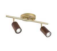 Spot de Plafond Semi-encastré réglable, éclairage directionnel Rotatif à 180°, Spots de Plafond en Bois, luminaires d'intérieur Modernes pour Couloir, Porche, entrée - Douille E27