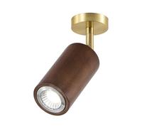 Spot de Plafond Semi-encastré réglable, éclairage directionnel Rotatif à 180°, Spots de Plafond en Bois, luminaires d'intérieur Modernes pour Couloir, Porche, entrée - Douille E27