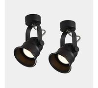 Spot de Plafond Vintage, Lot de 2 Spots d'accentuation rétro, Spots de Plafond GU10, luminaires de Plafond rustiques pour îlot de Cuisine, vitrine, Placard, galerie