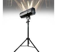 Spot de scène professionnel avec trépied, contrôle manuel et ouverture réglable pour la production d'événements