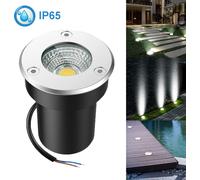 Spot de sol extérieur intérieur IP65 5W, spot encastré de sol éclairage de terrasse étanche, lampe de sol lampe de sol éclairage extérieur pour cour chemin,blanc froid