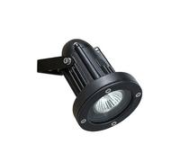 Projecteur Helio, aluminium et verre, noir Noir