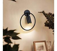 Spot D'Intérieur/Extérieur, Applique Murale Led Ronde Moderne, Idéale Pour La Chambre À Coucher Avec Tête Pivotante À 180°, Parfaite Pour La Lecture Au Chevet, Dans Le Salon Ou Le Couloir. Disponible