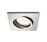 Spot Downlight Carré Donegal Coupe Ø70 Mm Nickel