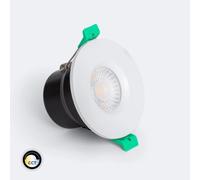 Spot Downlight Ignifuge Led 5-8w Rond Dimmable Ip65 Coupe Ø 65 Mm Solid Design Argent Sélectionnable (Neutre-Froid)