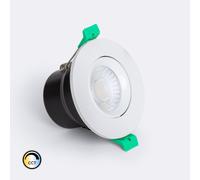 Spot Downlight Ignifuge Led 5-8w Rond Dimmable Ip65 Coupe Ø 65 Mm Solid Design Ajustable Blanc Sélectionnable (Neutre-Froid)