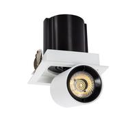 Spot Downlight LED 12W Carrée Amovible LIFUD Coupe 80x80 mm
