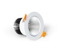 LEDKIA LIGHTING Spot Downlight LED 12W Rond COB CRI90 Coupe Ø 90 mm No Flicker 4000K Blanc neutre