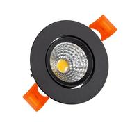 Spot Downlight LED 15W Rond COB CRI90 Coupe Ø 90 mm Noir