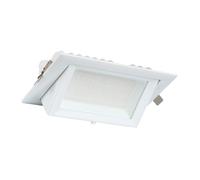 Spot Downlight LED 20W Rectangulaire Orientable 130 lm/W Coupe 210x125 mm