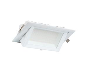 Spot Downlight LED 20W Rectangulaire Orientable 130 lm/W Coupe 210x125 mm