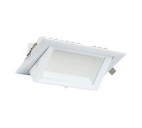 LEDKIA LIGHTING Spot Downlight LED 20W Rectangulaire Orientable 130 lm/W Coupe 210x125 mm 3000K Blanc chaud