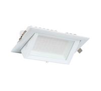 Spot Downlight LED 38W Rectangulaire Orientable 130 lm/W Coupe 210x125 mm