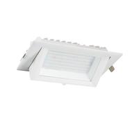Spot Downlight LED 60W Rectangulaire Orientable 130 lm/W Coupe 210x125 mm