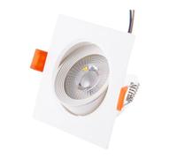 Spot Downlight LED 7W 630Lm 4200ºK Rectangulaire Inclinable 40 000H [HO-DLPL-CUAD-7W-W] |