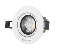 Spot Downlight LED Blaupunkt - Encastré - Plafonnier - 7W - Design moderne - 595 Lumens - Réglable - Installation facile - Blanc - Blanc chaud 2700K - Angle de faisceau 36°